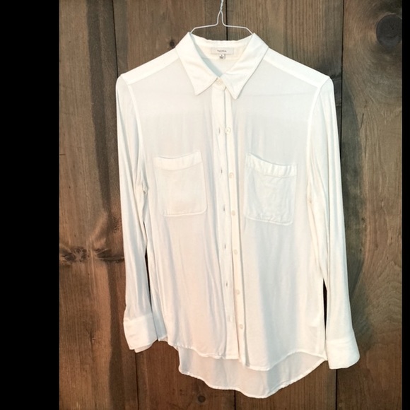 Soft White Talula Oversized Blouse from Aritzia - Picture 1 of 3